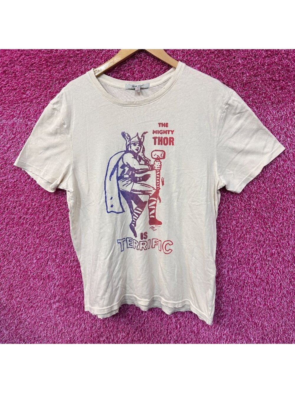 The Mighty Thor is Terrific Marvel Comics Oversized Tee L